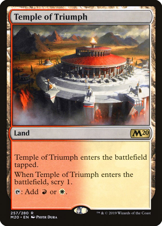 Temple of Triumph (Promo Pack) [Core Set 2020 Promos] | Card Merchant Takapuna