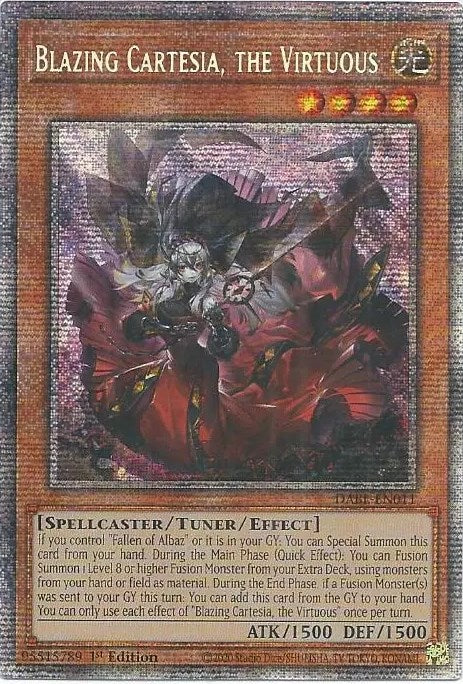 Blazing Cartesia, the Virtuous [DABL-EN011] Starlight Rare | Card Merchant Takapuna