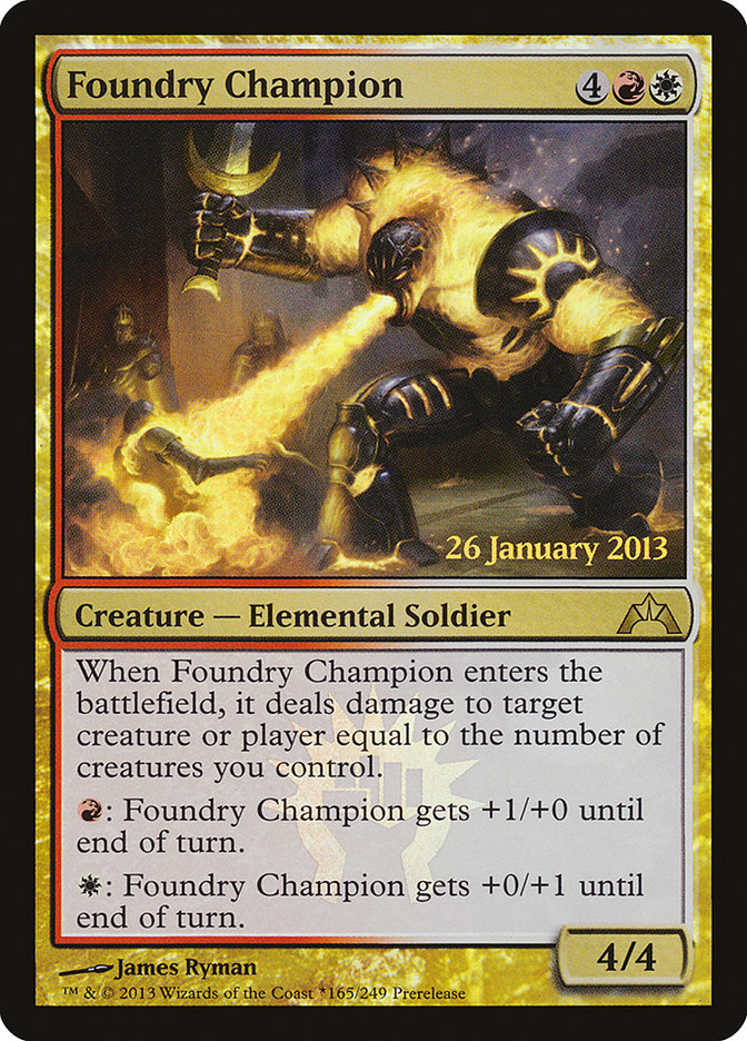 Foundry Champion [Gatecrash Prerelease Promos] | Card Merchant Takapuna