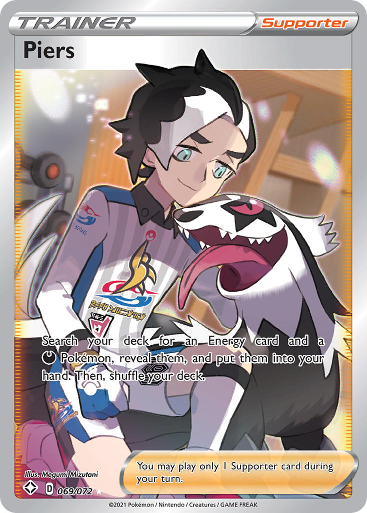 Piers (069/072) [Sword & Shield: Shining Fates] | Card Merchant Takapuna