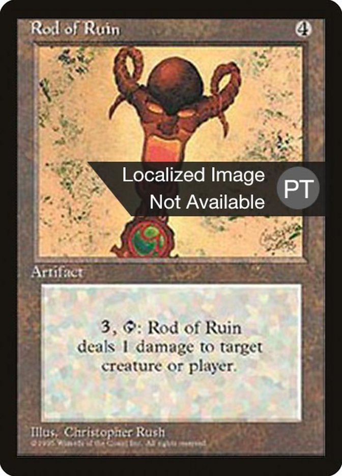 Rod of Ruin [Fourth Edition (Foreign Black Border)] | Card Merchant Takapuna