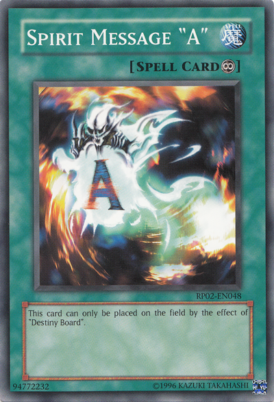 Spirit Message "A" [RP02-EN048] Common | Card Merchant Takapuna