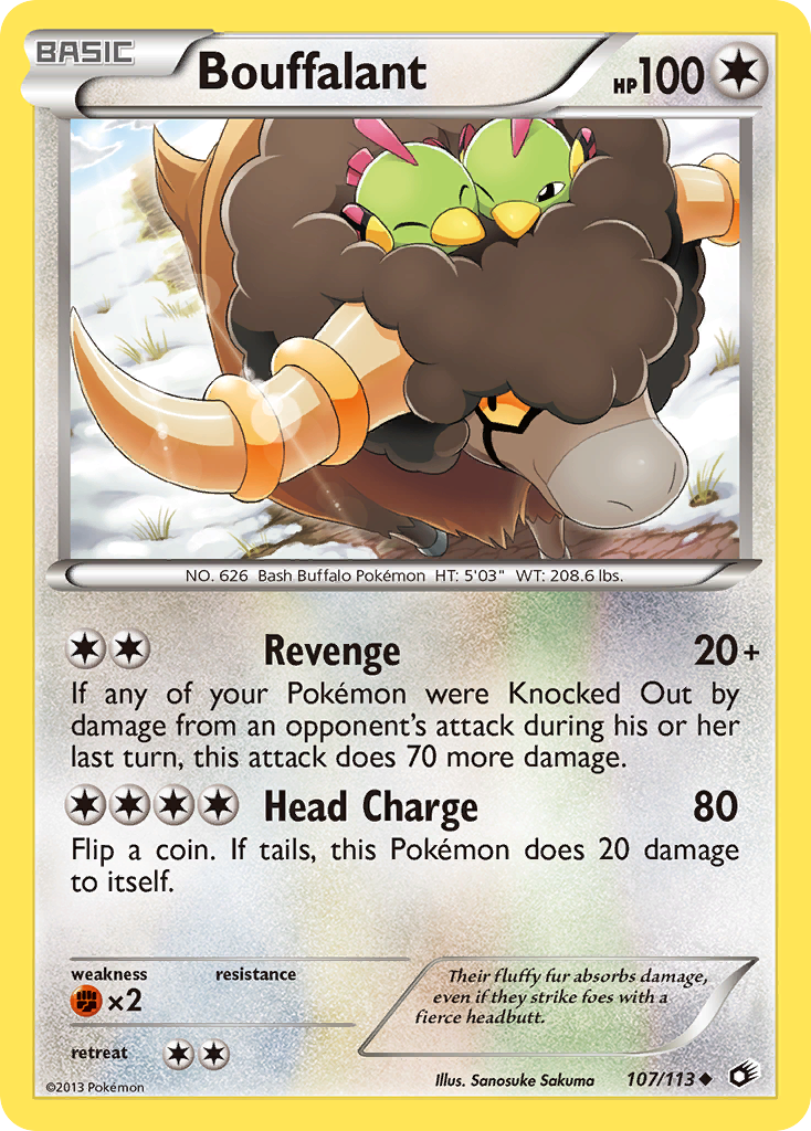 Bouffalant (107/113) [Black & White: Legendary Treasures] | Card Merchant Takapuna