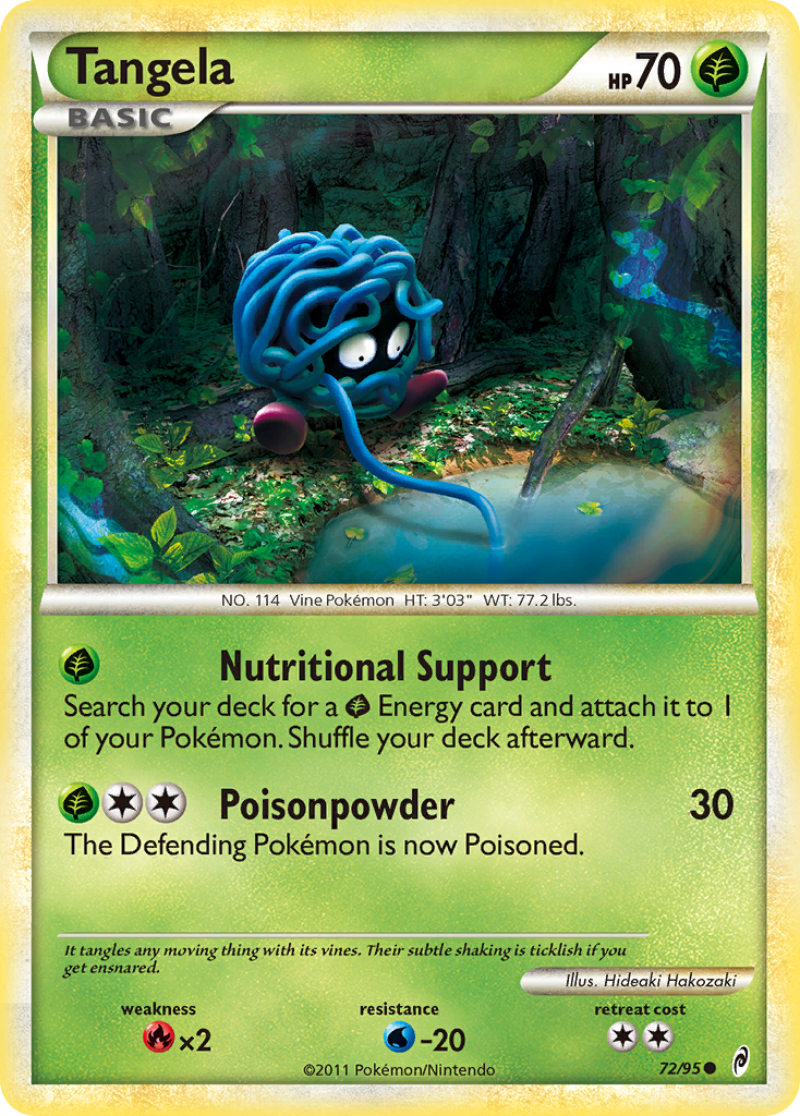 Tangela (72/95) [HeartGold & SoulSilver: Call of Legends] | Card Merchant Takapuna