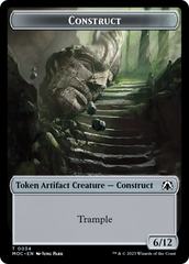 Phyrexian Golem // Construct Double-Sided Token [March of the Machine Commander Tokens] | Card Merchant Takapuna