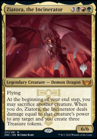 Ziatora, the Incinerator (Promo Pack) [Streets of New Capenna Promos] | Card Merchant Takapuna