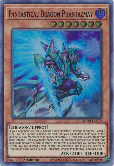 Fantastical Dragon Phantazmay [MP20-EN012] Super Rare | Card Merchant Takapuna