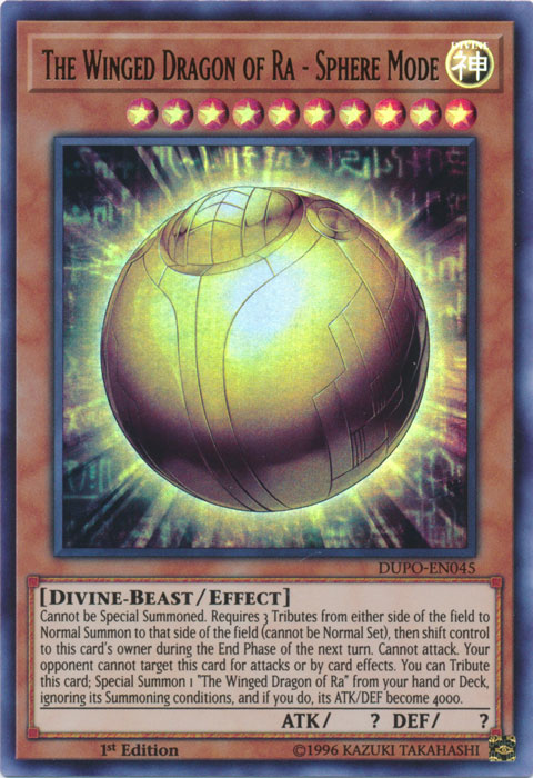 The Winged Dragon of Ra - Sphere Mode [DUPO-EN045] Ultra Rare | Card Merchant Takapuna