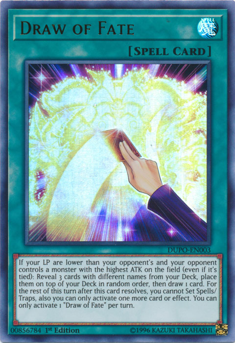 Draw of Fate [DUPO-EN003] Ultra Rare | Card Merchant Takapuna