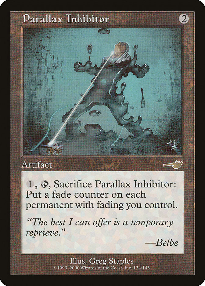 Parallax Inhibitor [Nemesis] | Card Merchant Takapuna