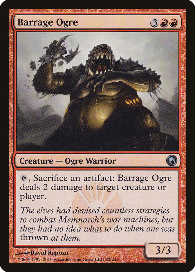 Barrage Ogre [Scars of Mirrodin] | Card Merchant Takapuna