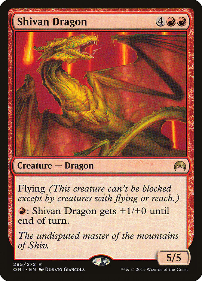 Shivan Dragon [Magic Origins] | Card Merchant Takapuna