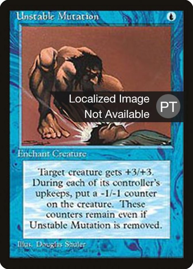 Unstable Mutation [Fourth Edition (Foreign Black Border)] | Card Merchant Takapuna