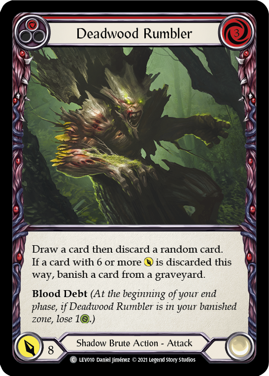 Deadwood Rumbler (Red) [LEV010] (Monarch Levia Blitz Deck) | Card Merchant Takapuna