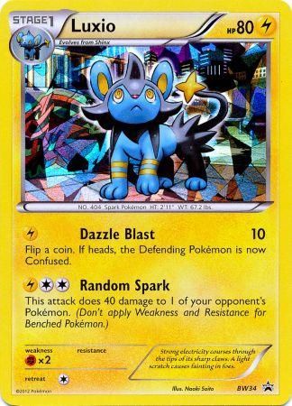 Luxio (BW34) (Cracked Ice Holo) [Black & White: Black Star Promos] | Card Merchant Takapuna