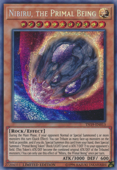 Nibiru, the Primal Being [TN19-EN013] Prismatic Secret Rare | Card Merchant Takapuna