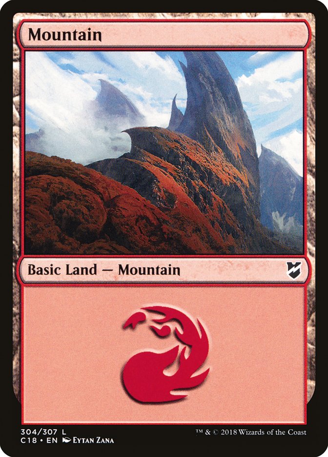 Mountain (304) [Commander 2018] | Card Merchant Takapuna