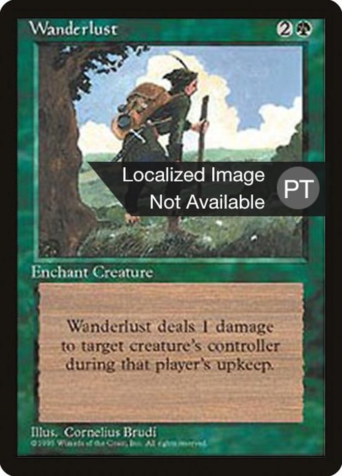 Wanderlust [Fourth Edition (Foreign Black Border)] | Card Merchant Takapuna