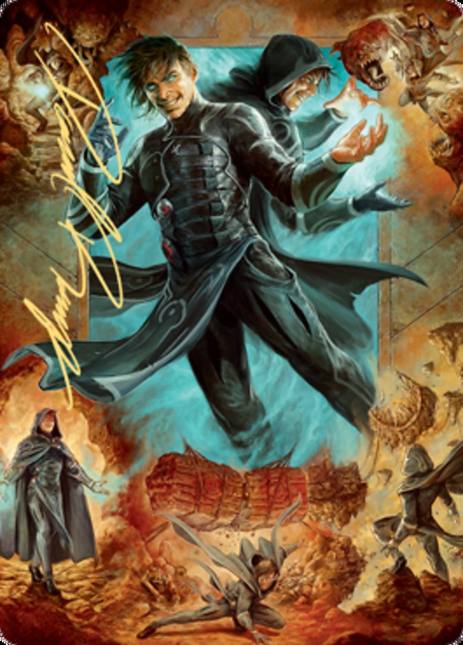 Jace, Mirror Mage 2 Art Card (Gold-Stamped Signature) [Zendikar Rising Art Series] | Card Merchant Takapuna