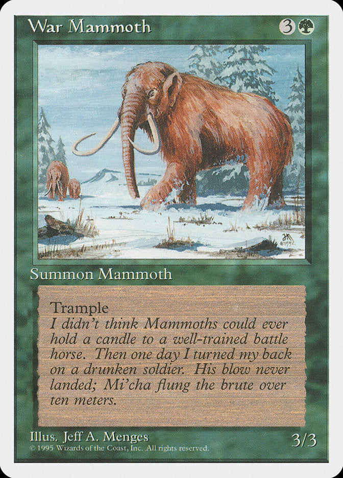 War Mammoth [Fourth Edition] | Card Merchant Takapuna