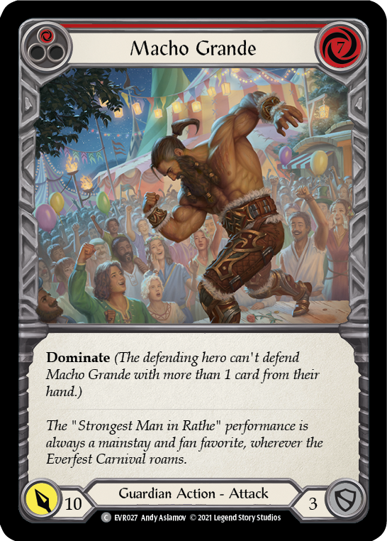 Macho Grande (Red) [EVR027] (Everfest)  1st Edition Rainbow Foil | Card Merchant Takapuna