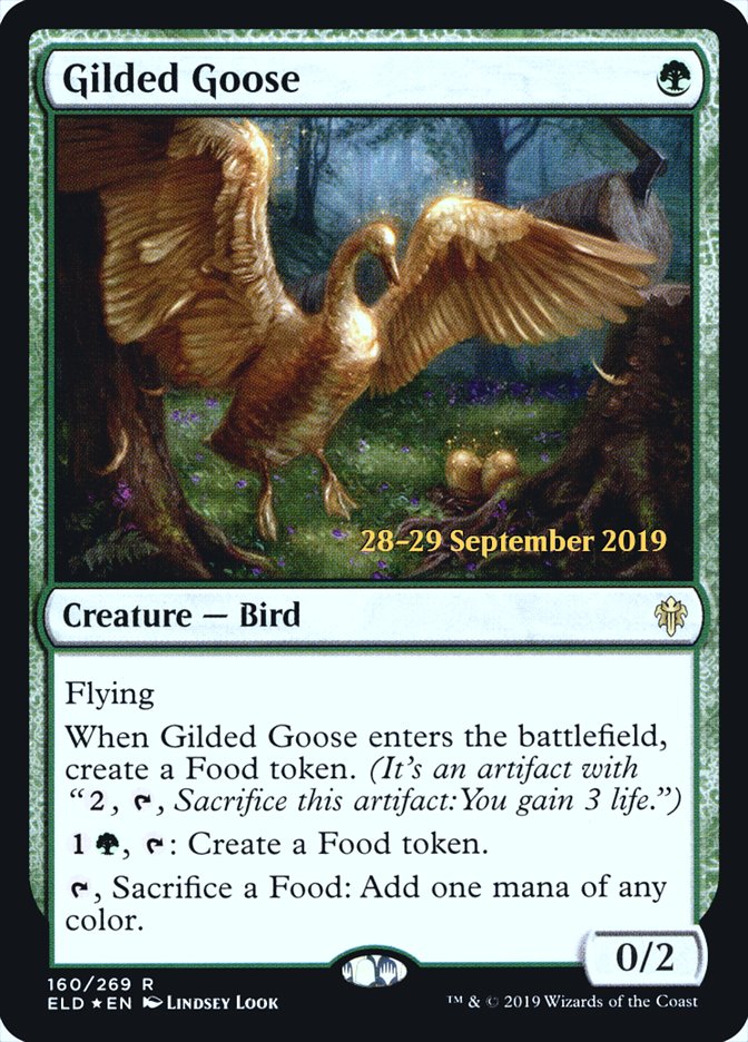 Gilded Goose [Throne of Eldraine Prerelease Promos] | Card Merchant Takapuna