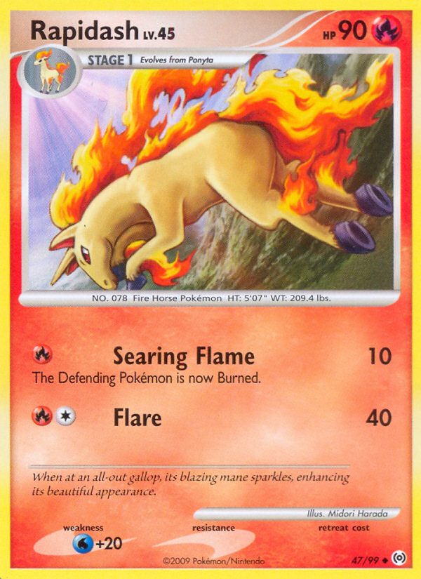 Rapidash (47/99) [Platinum: Arceus] | Card Merchant Takapuna