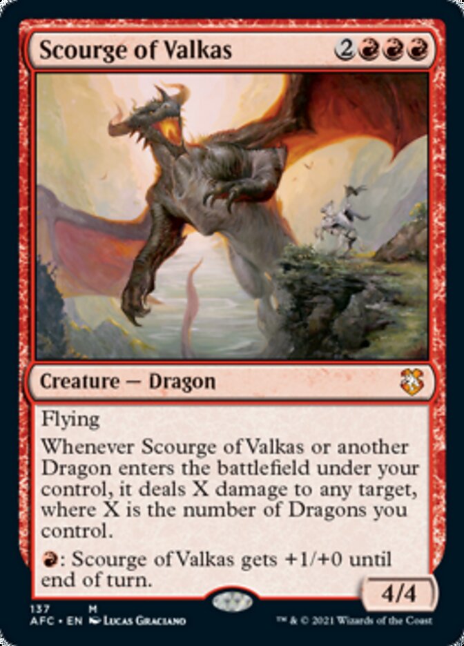 Scourge of Valkas [Dungeons & Dragons: Adventures in the Forgotten Realms Commander] | Card Merchant Takapuna