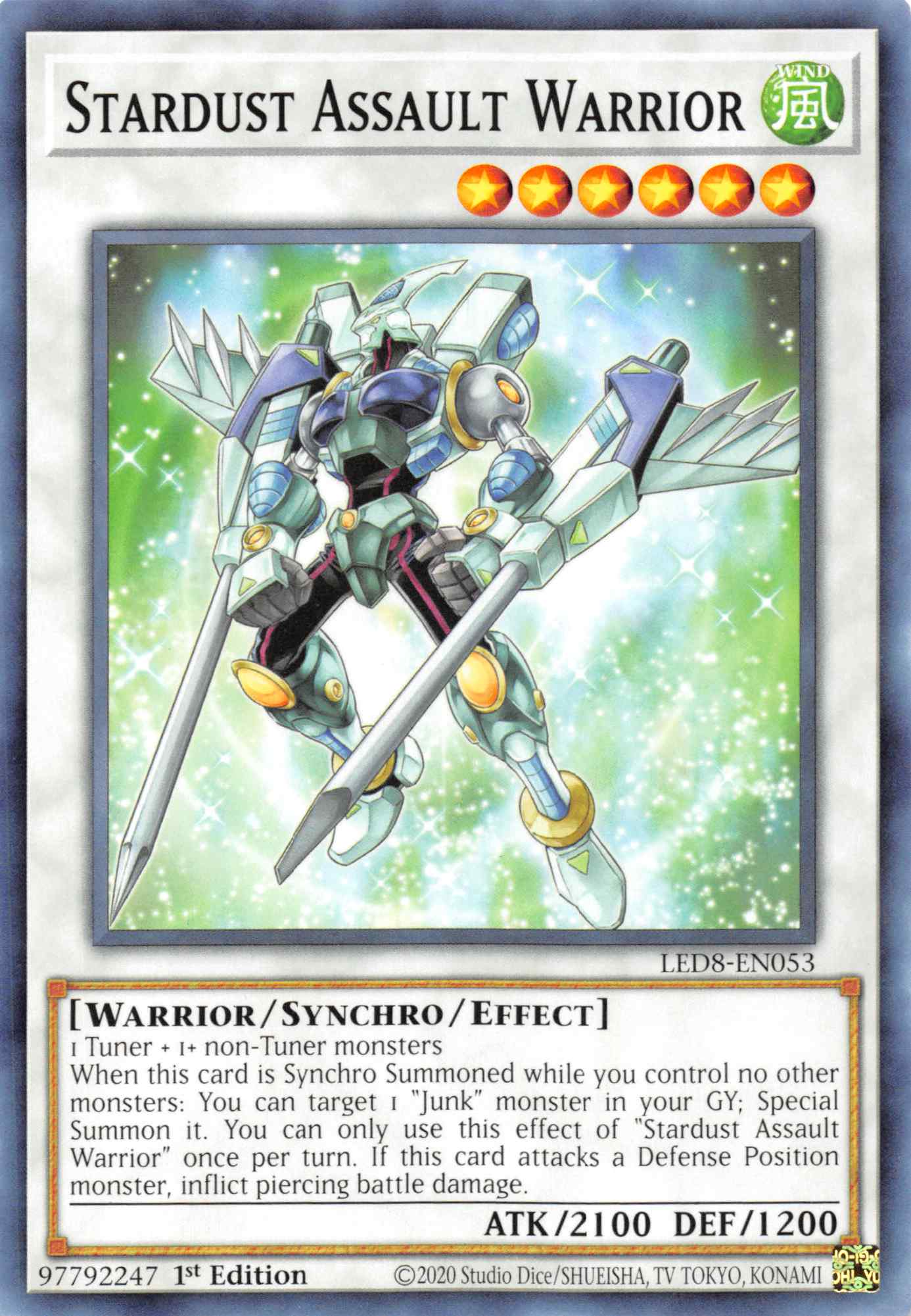 Stardust Assault Warrior [LED8-EN053] Common | Card Merchant Takapuna