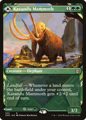 Kazandu Mammoth // Kazandu Valley (Showcase) [Zendikar Rising] | Card Merchant Takapuna