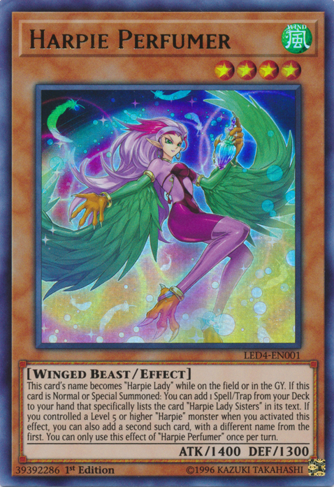 Harpie Perfumer [LED4-EN001] Ultra Rare | Card Merchant Takapuna