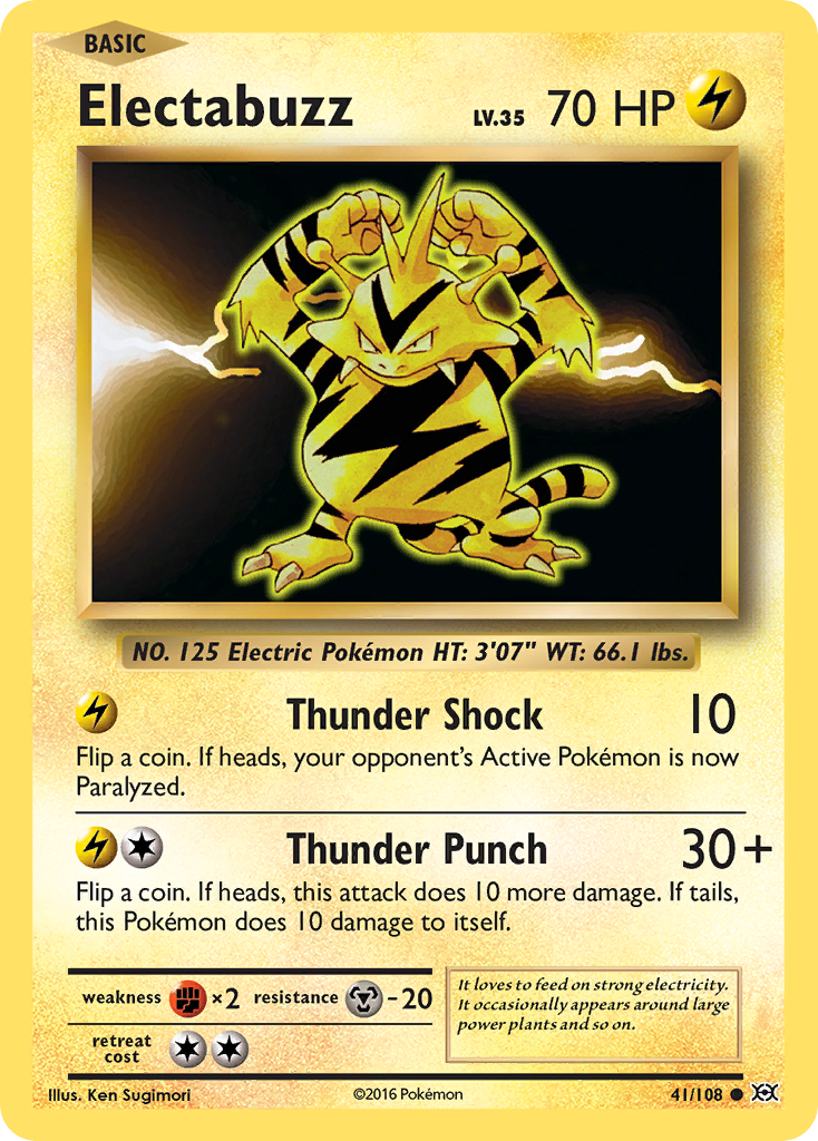 Electabuzz (41/108) [XY: Evolutions] | Card Merchant Takapuna