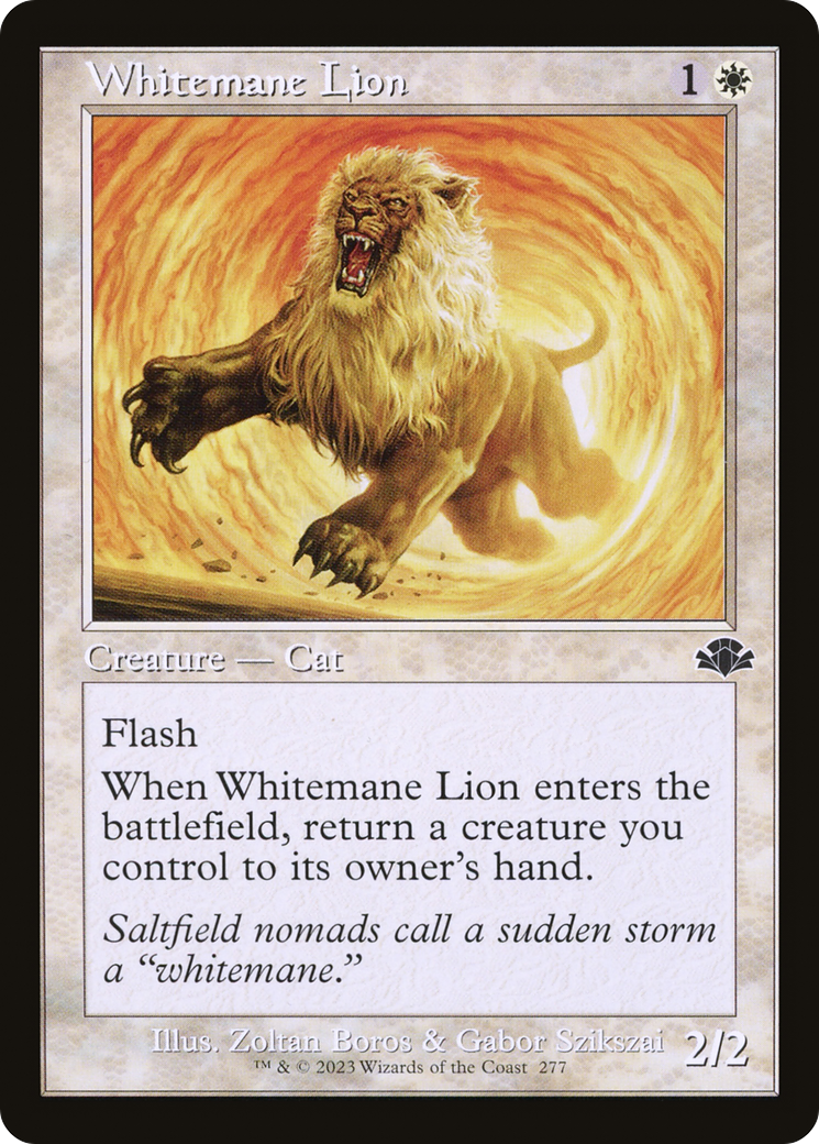 Whitemane Lion (Retro) [Dominaria Remastered] | Card Merchant Takapuna