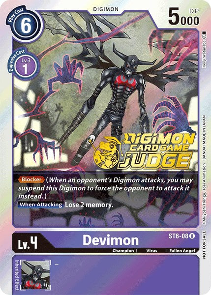 Devimon [ST6-08] (Judge Pack 1) [Starter Deck: Venomous Violet] | Card Merchant Takapuna