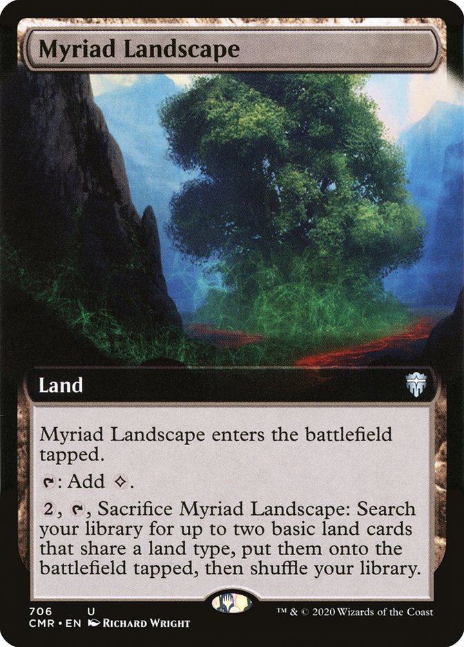 Myriad Landscape (Extended Art) [Commander Legends] | Card Merchant Takapuna