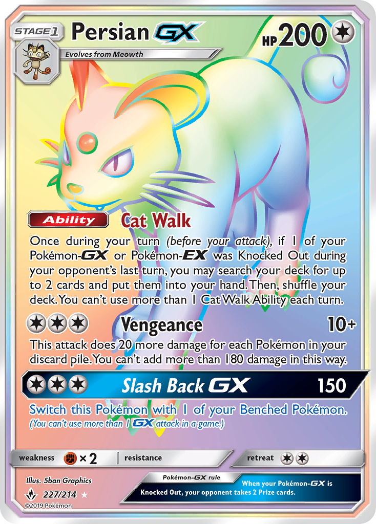 Persian GX (227/214) [Sun & Moon: Unbroken Bonds] | Card Merchant Takapuna