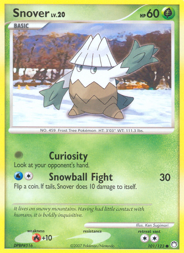 Snover (101/123) [Diamond & Pearl: Mysterious Treasures] | Card Merchant Takapuna