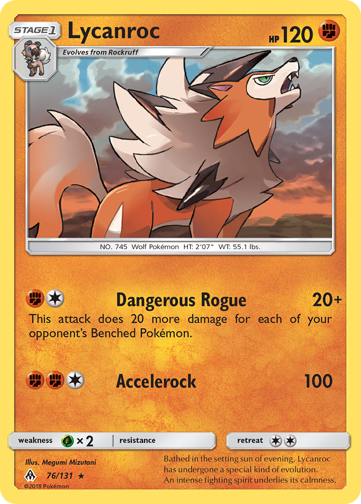 Lycanroc (76/131) [Sun & Moon: Forbidden Light] | Card Merchant Takapuna