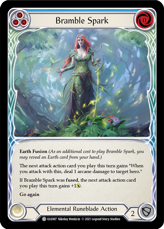 Bramble Spark (Blue) [ELE087] (Tales of Aria)  1st Edition Normal | Card Merchant Takapuna