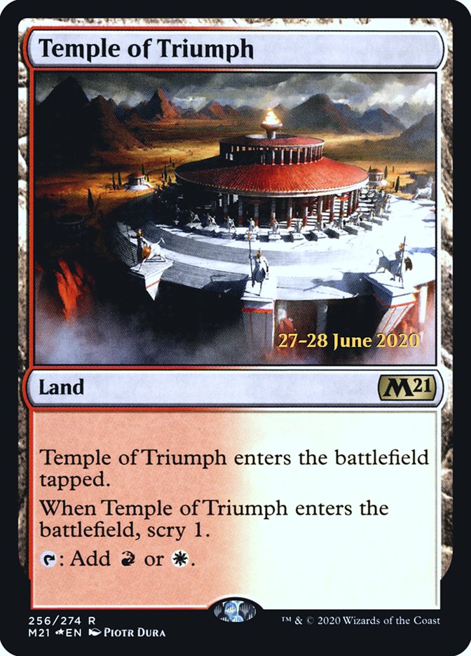 Temple of Triumph [Core Set 2021 Prerelease Promos] | Card Merchant Takapuna