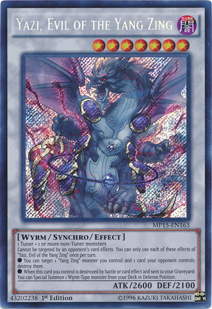 Yazi, Evil of the Yang Zing [MP15-EN163] Secret Rare | Card Merchant Takapuna