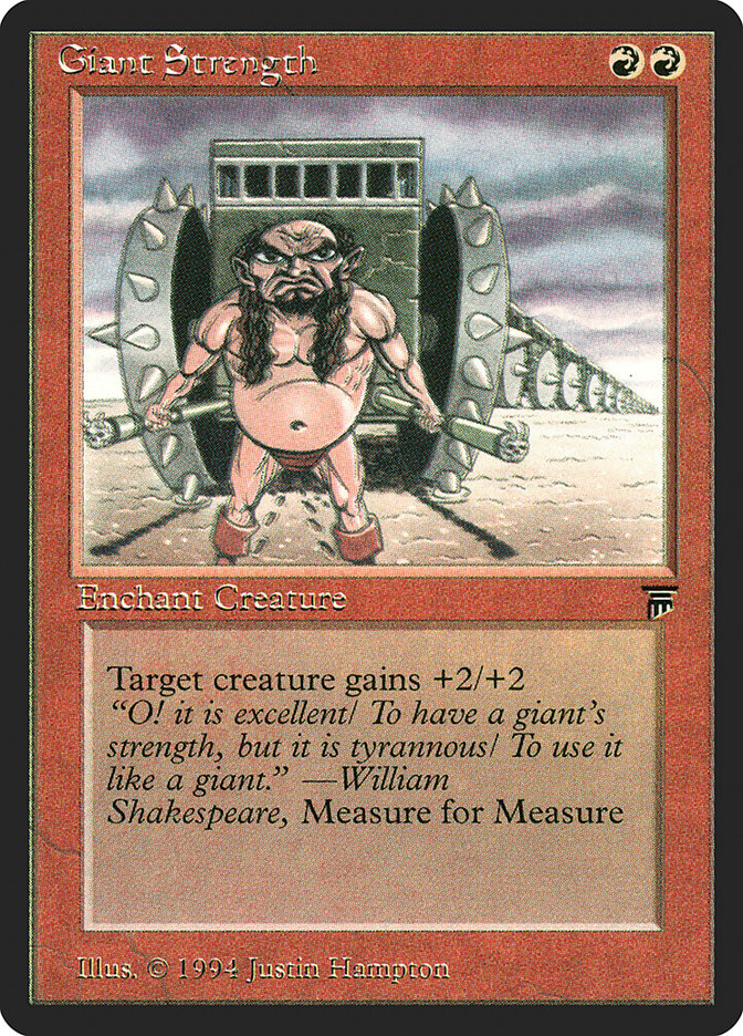 Giant Strength [Legends] | Card Merchant Takapuna