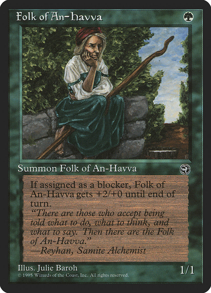 Folk of An-Havva (Reyhan Flavor Text) [Homelands] | Card Merchant Takapuna