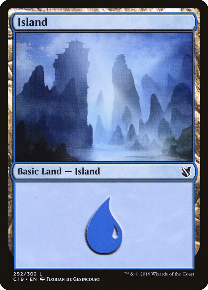 Island (292) [Commander 2019] | Card Merchant Takapuna