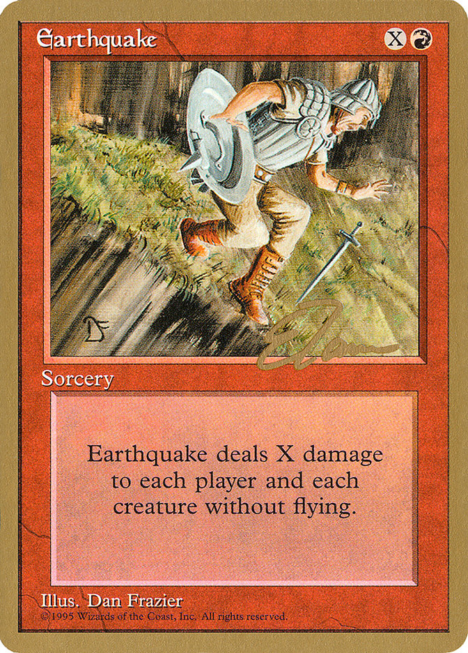 Earthquake (Eric Tam) [Pro Tour Collector Set] | Card Merchant Takapuna