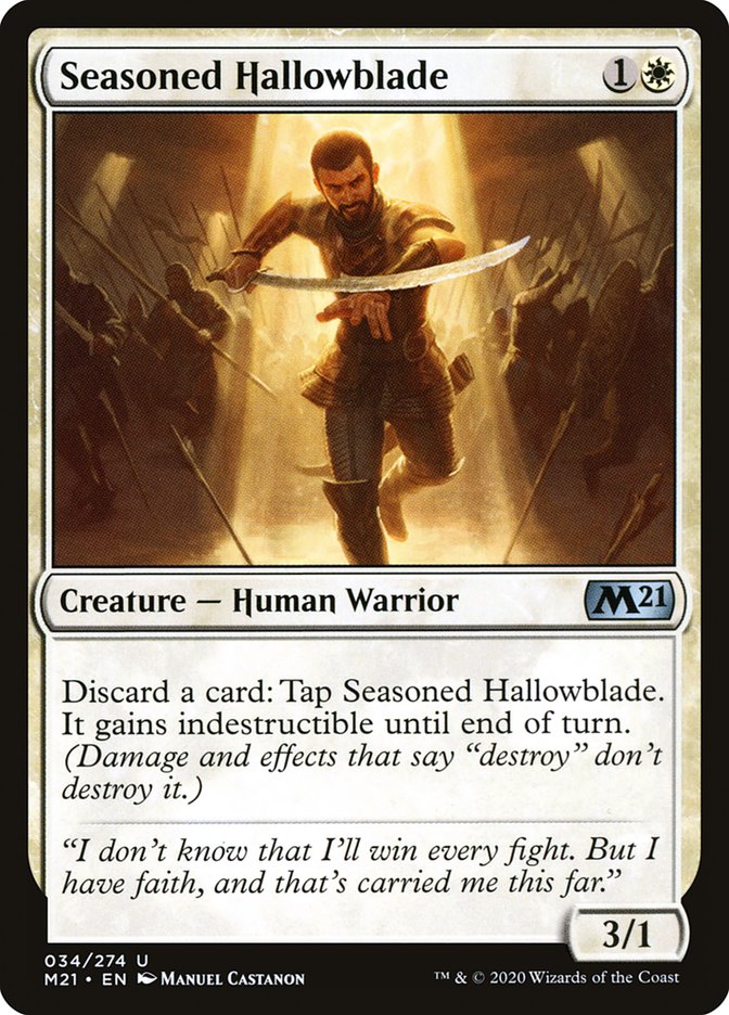 Seasoned Hallowblade [Core Set 2021] | Card Merchant Takapuna