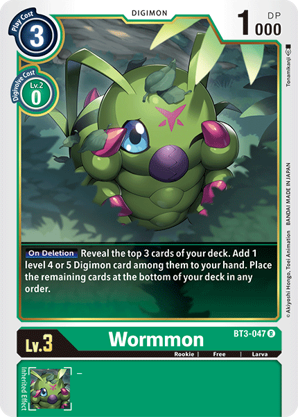 Wormmon [BT3-047] [Release Special Booster Ver.1.5] | Card Merchant Takapuna