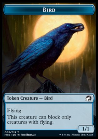 Clue // Bird Double-Sided Token [Innistrad: Midnight Hunt Tokens] | Card Merchant Takapuna