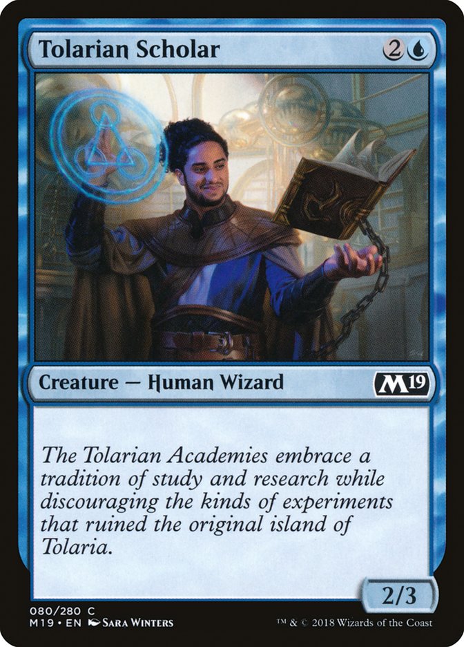 Tolarian Scholar [Core Set 2019] | Card Merchant Takapuna