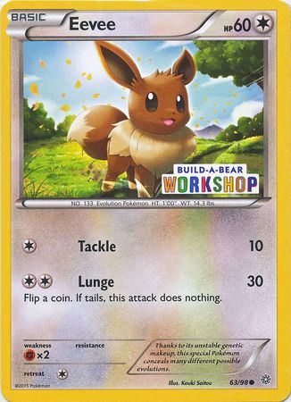 Eevee (63/98) (Build A Bear Workshop Exclusive) [XY: Ancient Origins] | Card Merchant Takapuna